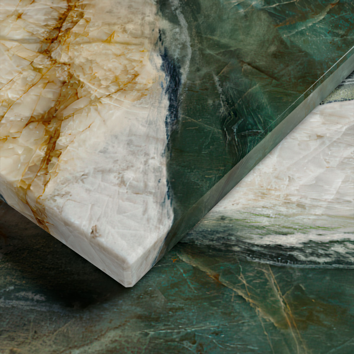 730 Calacatta Emerald Dreams, 20мм, 3200x1600