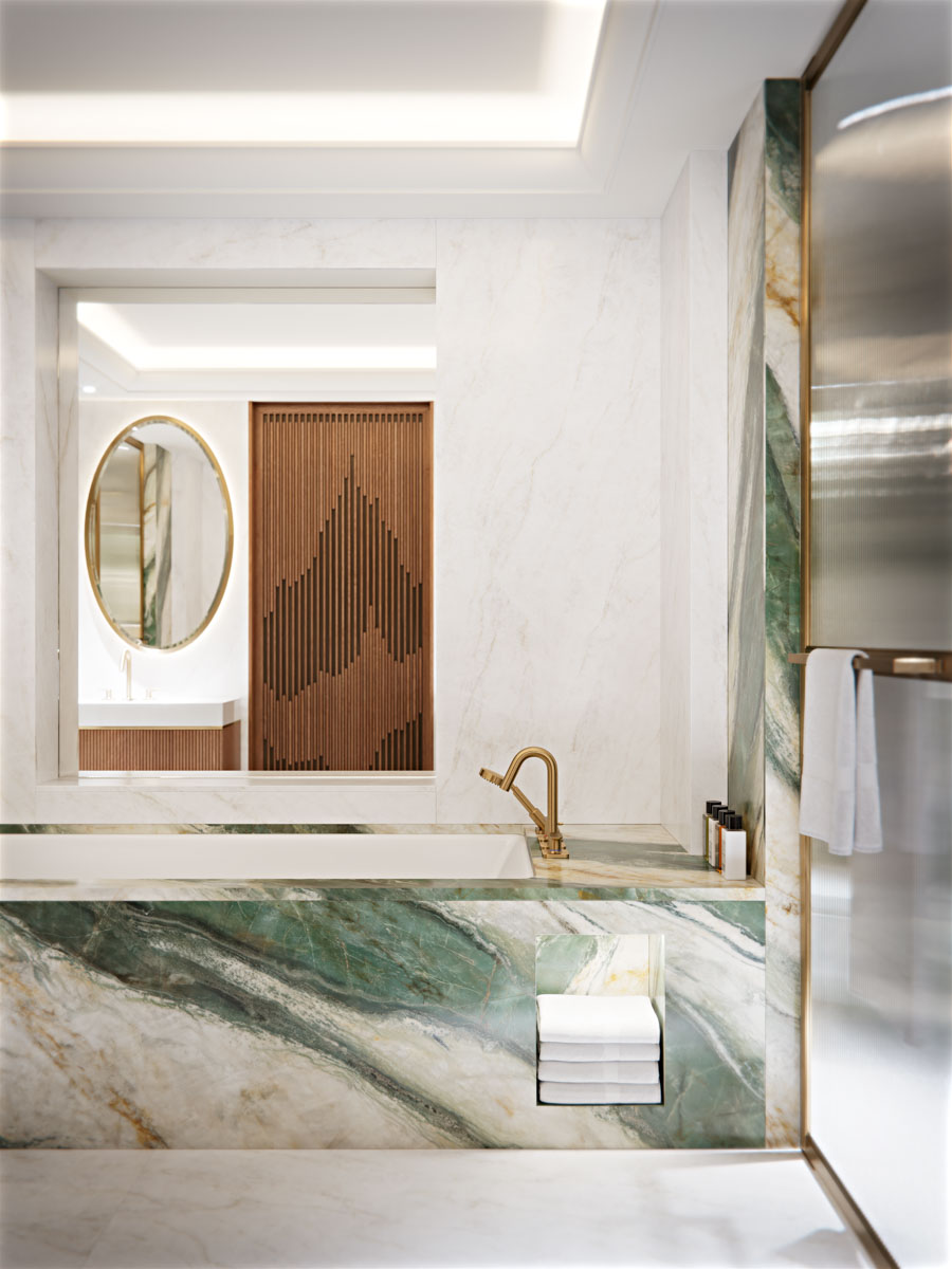 730 Calacatta Emerald Dreams, 20мм, 3200x1600